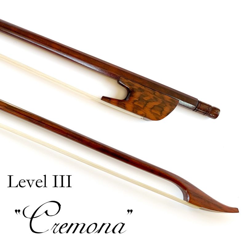 Brazilwood Violin Bow 3/4 Size Advanced Level Fiddle Bow Natural Fine Horsehair Clean Sound Fiddle Bow 